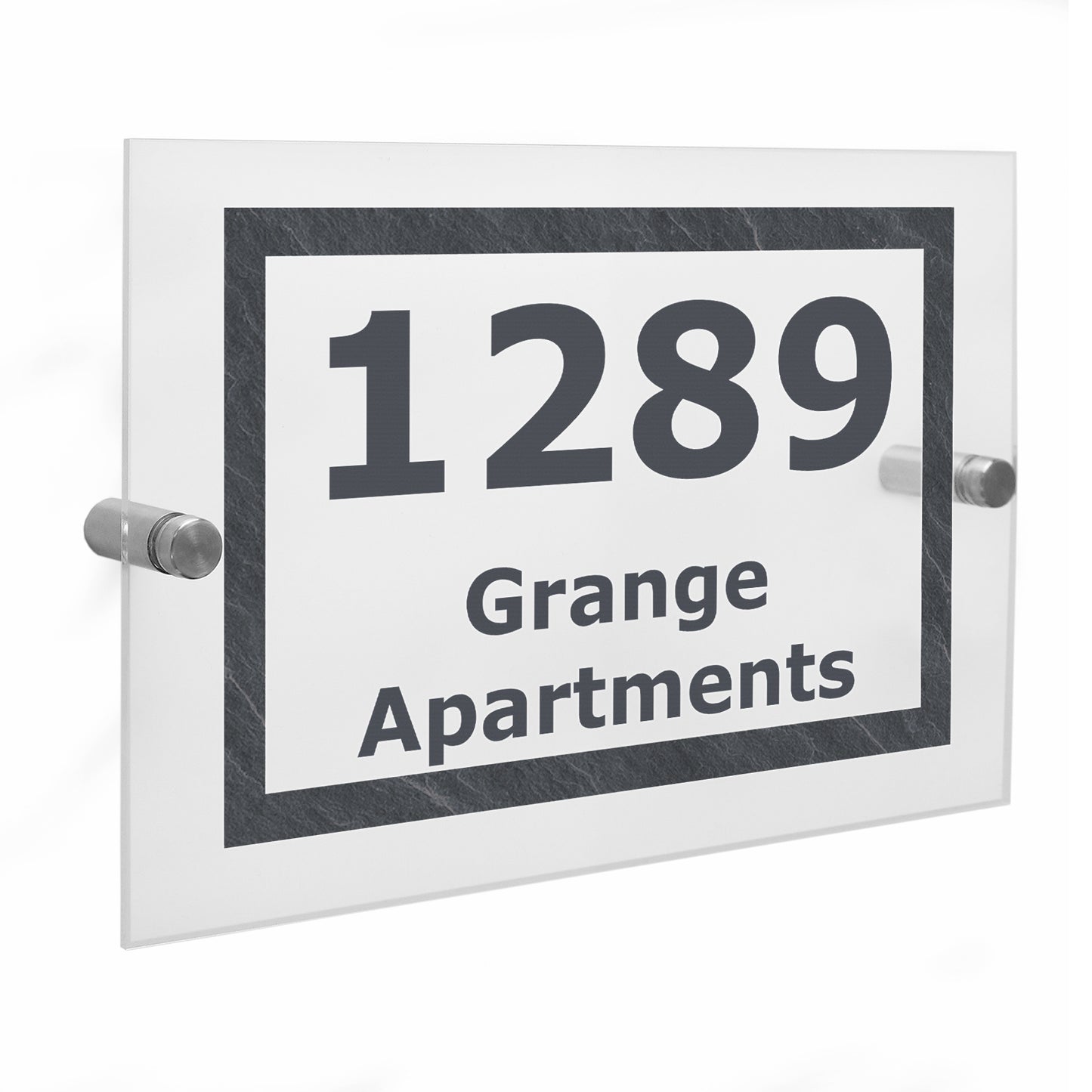 Personalised Marble Acrylic House Sign - MK&JD Gifts