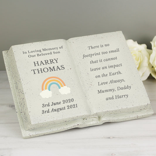 Personalised Rainbow Memorial Book - MK&JD Gifts