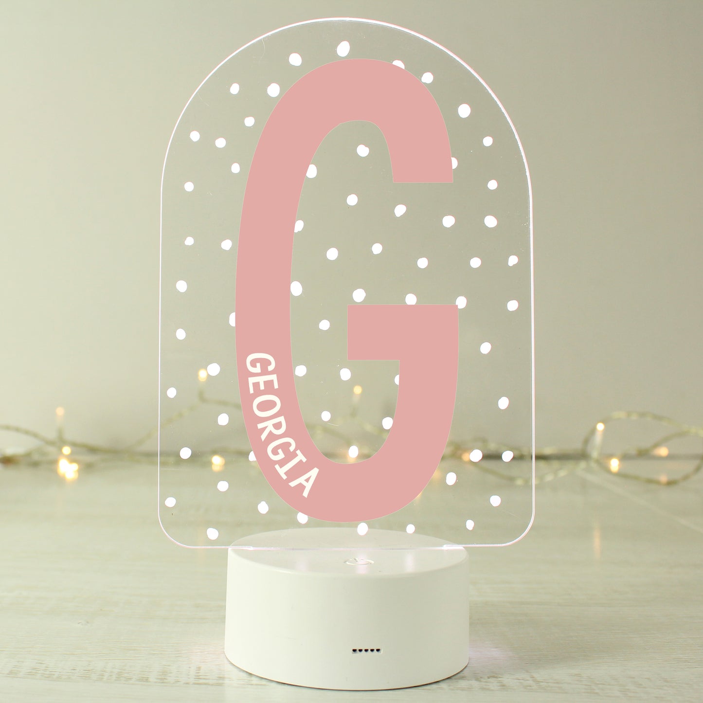 Personalised Initial LED Colour Changing Night Light - MK&JD Gifts