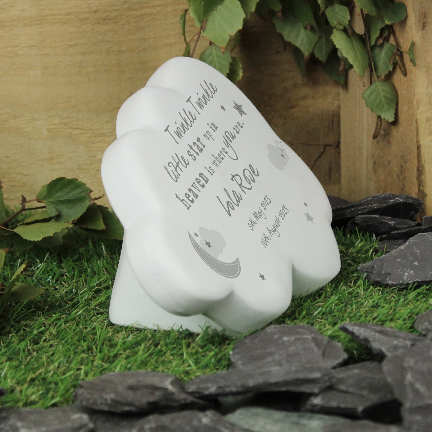 Personalised Twinkle Twinkle Resin Memorial Cloud - MK&JD Gifts