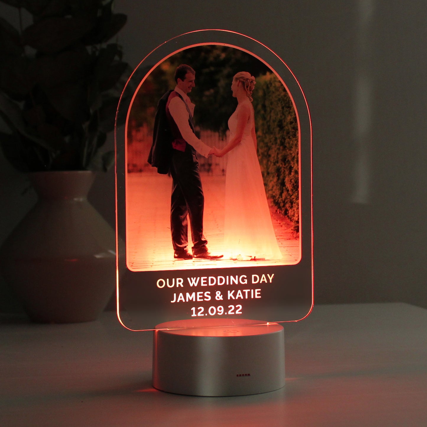 Personalised Free Text & Photo Upload LED Colour Changing Light - MK&JD Gifts