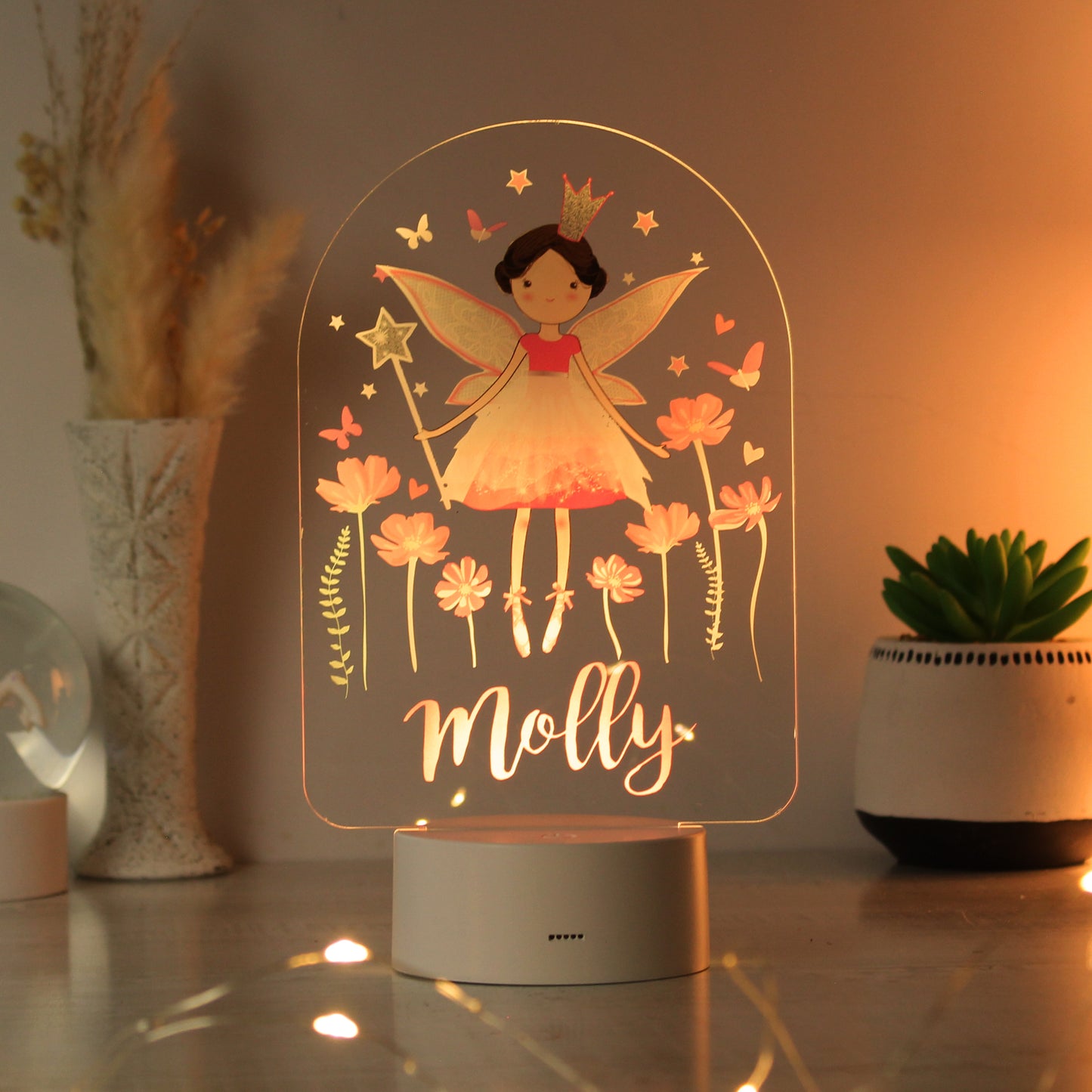 Personalised Fairy LED Colour Changing Night Light - MK&JD Gifts