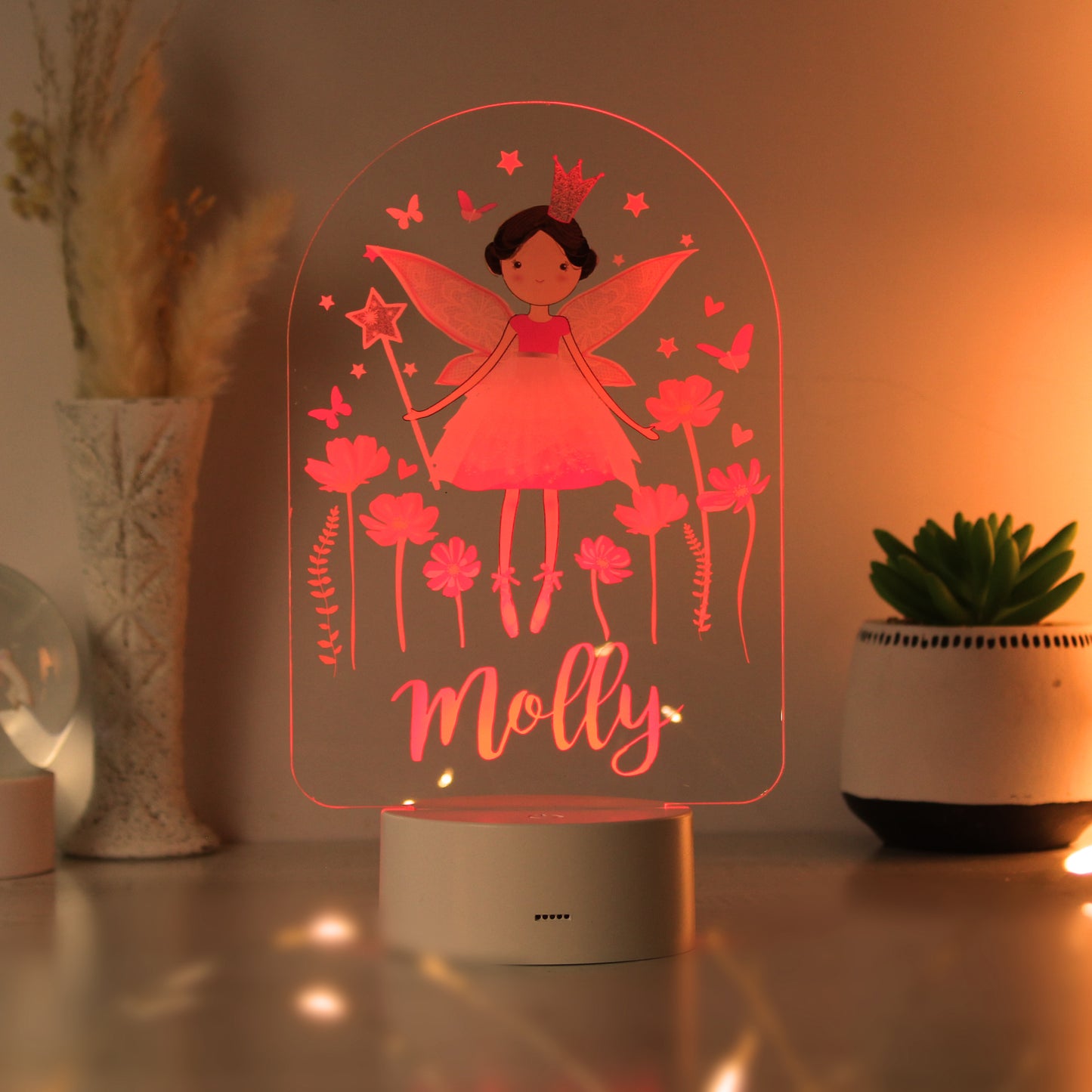 Personalised Fairy LED Colour Changing Night Light - MK&JD Gifts