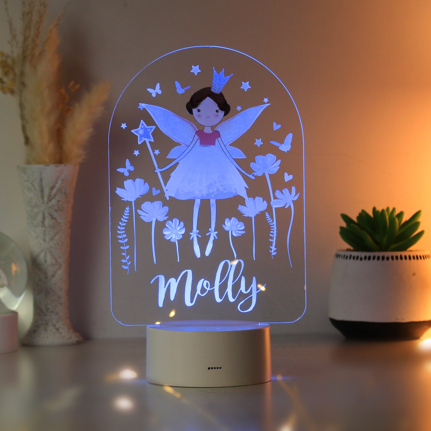 Personalised Fairy LED Colour Changing Night Light - MK&JD Gifts