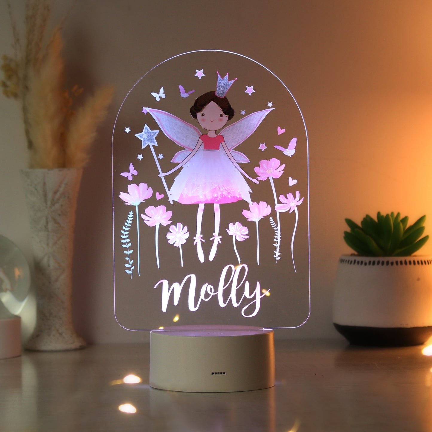 Personalised Fairy LED Colour Changing Night Light - MK&JD Gifts