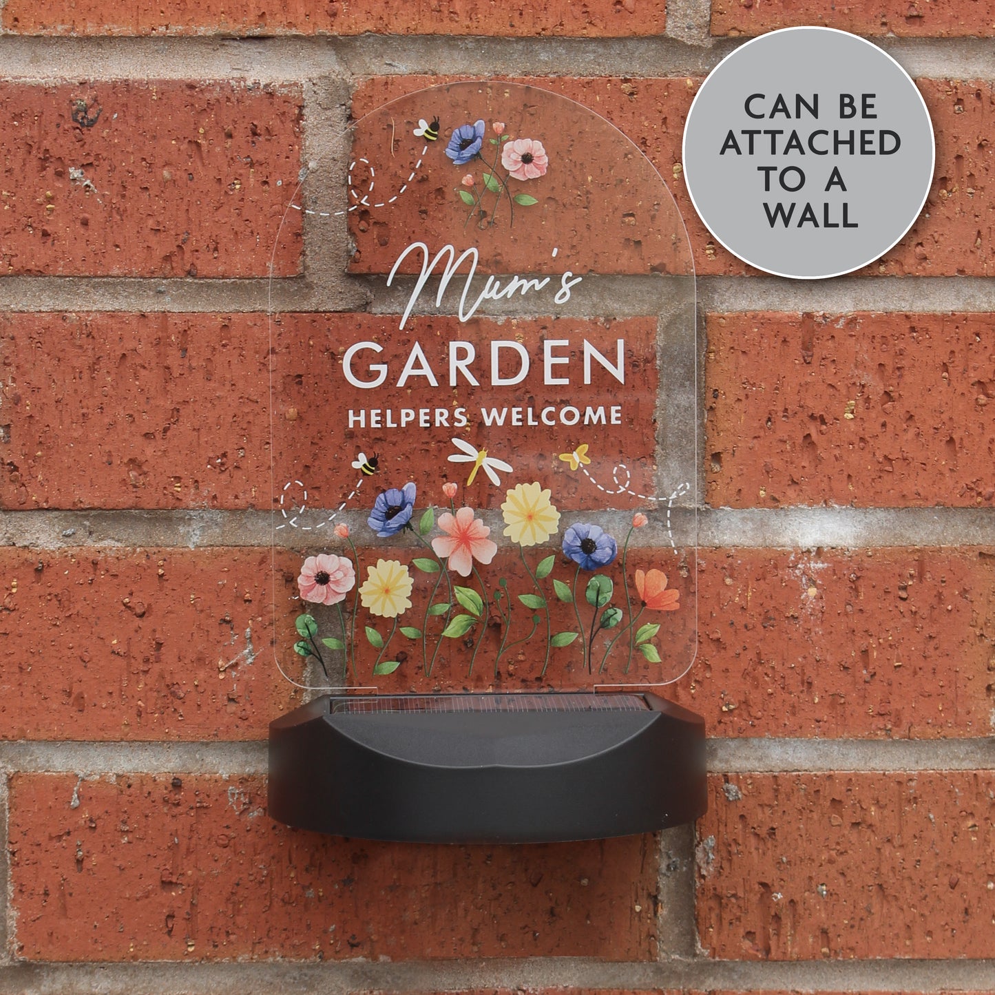 Personalised Flower Garden Outdoor Solar Light - MK&JD Gifts