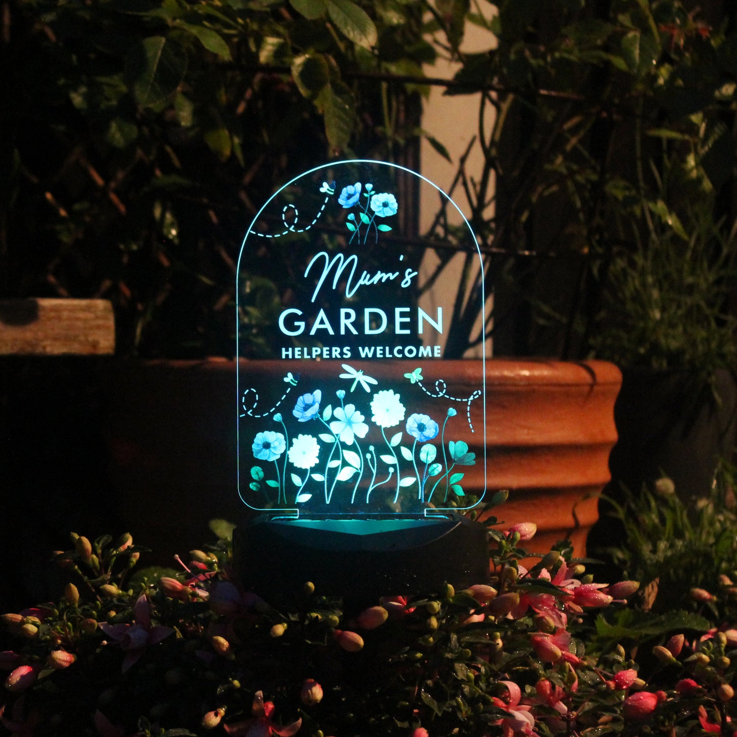 Personalised Flower Garden Outdoor Solar Light - MK&JD Gifts