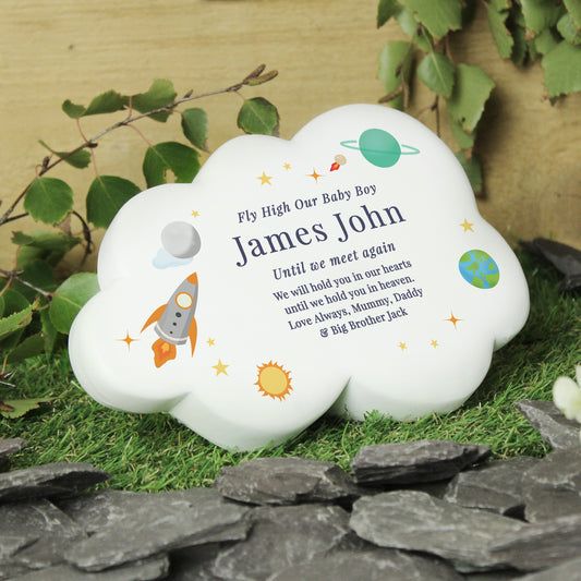 Personalised Space Resin Memorial Cloud - MK&JD Gifts