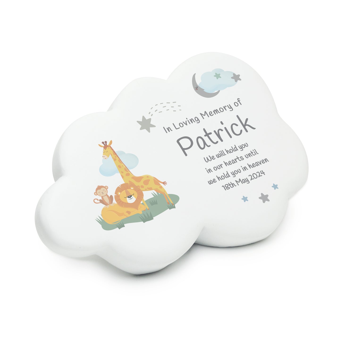Personalised Animal Resin Memorial Cloud - MK&JD Gifts