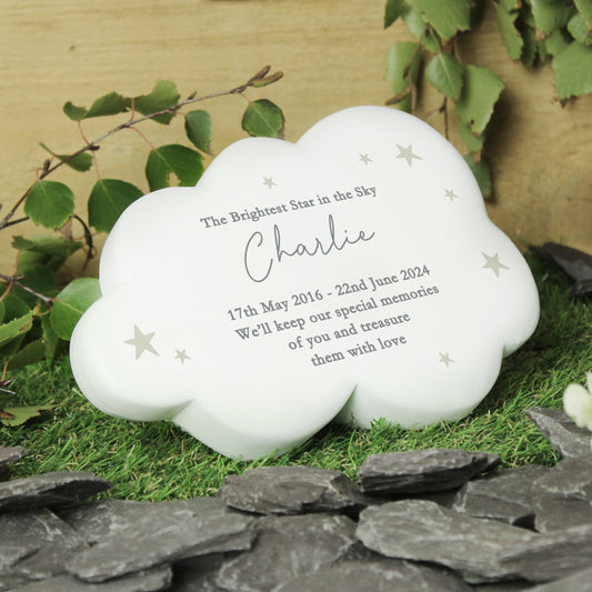 Personalised Stars Resin Memorial Cloud - MK&JD Gifts