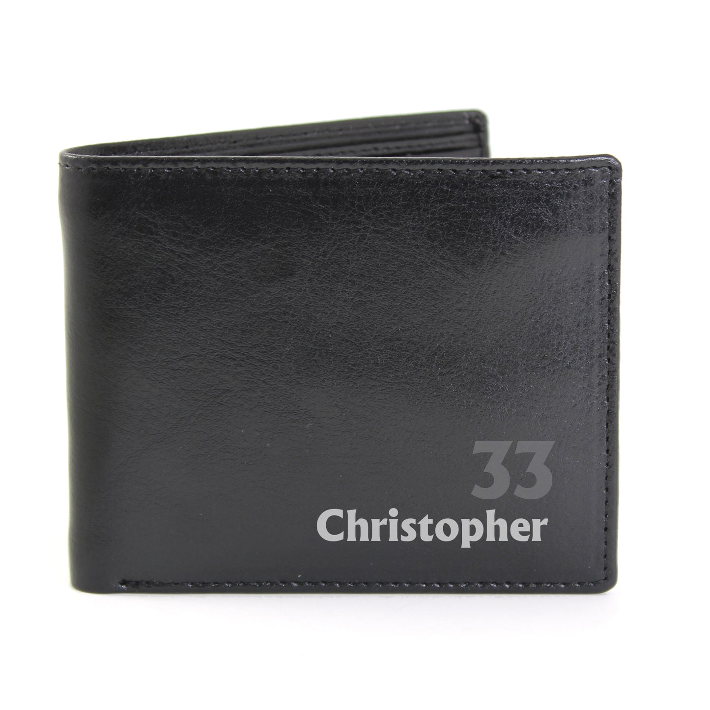 Personalised Birthday Leather Wallet - MK&JD Gifts