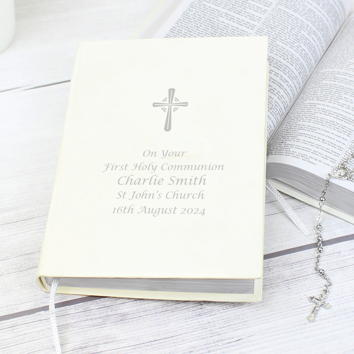Personalised Silver Companion Holy Bible - Eco-friendly - MK&JD Gifts