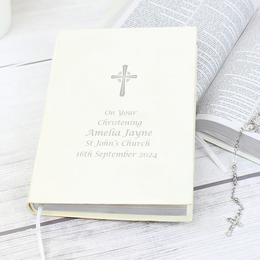 Personalised Silver Companion Holy Bible - Eco-friendly - MK&JD Gifts