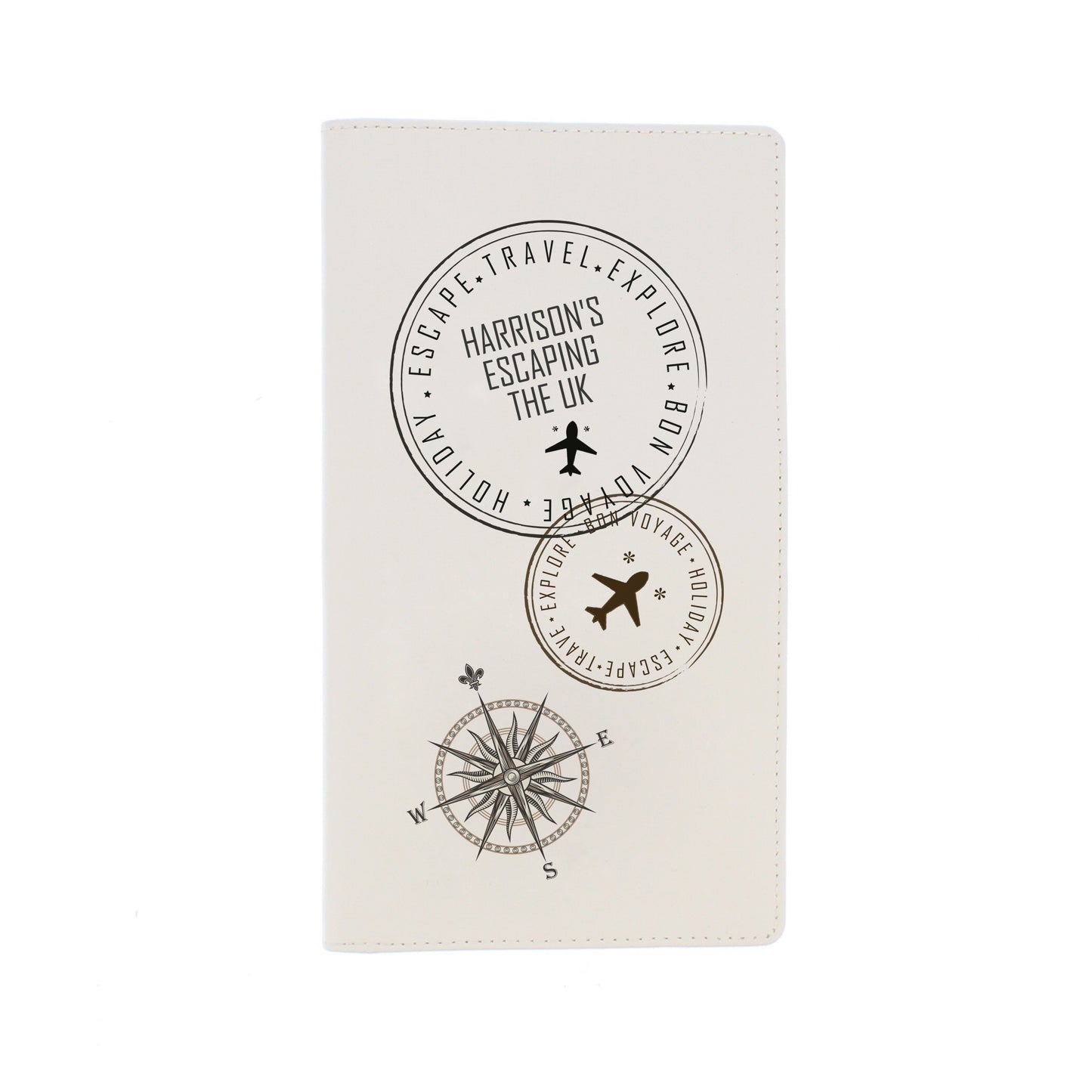 Personalised Stamp Travel Document Holder - MK&JD Gifts