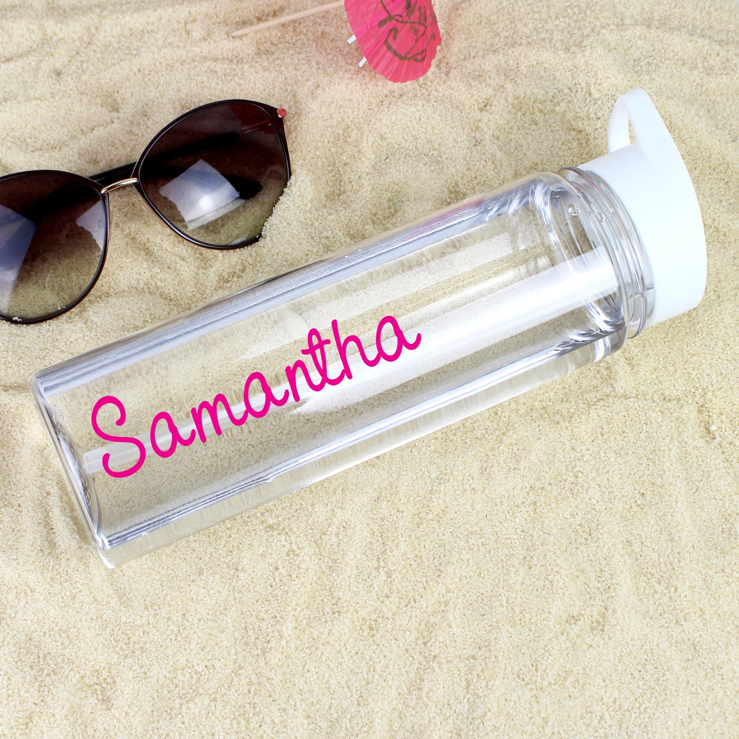 Personalised Pink Name Water Bottle - MK&JD Gifts