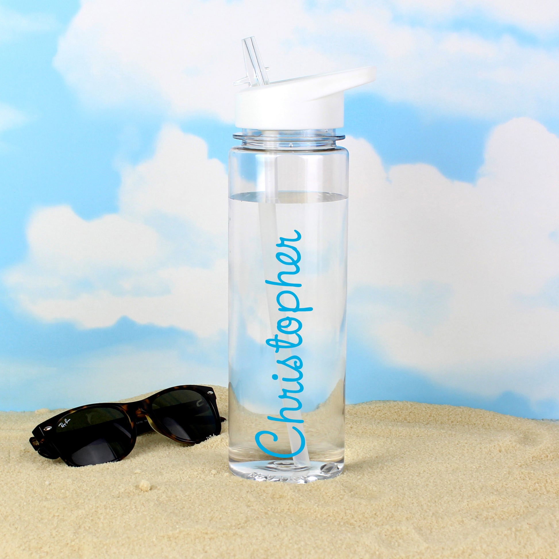 Personalised Blue Name Water Bottle - MK&JD Gifts