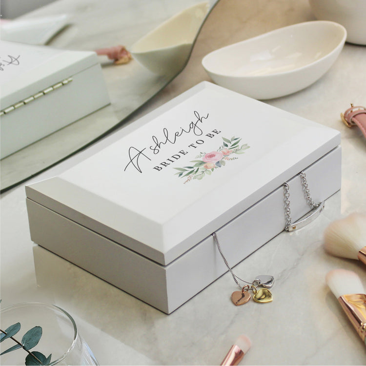 Personalised Wedding Wooden Jewellery Box - MK&JD Gifts collection cover