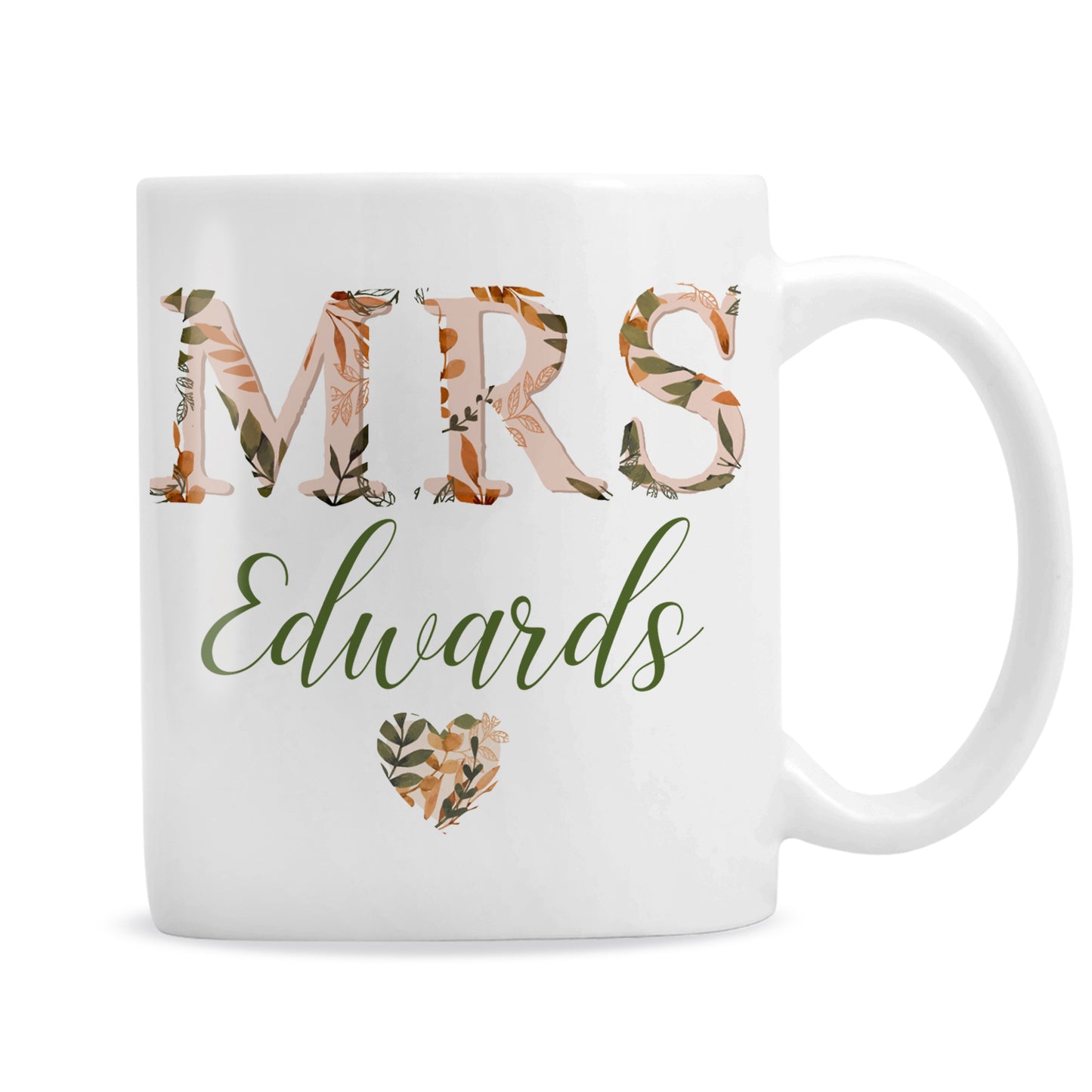 Personalised Mrs Autumnal Mug - MK&JD Gifts