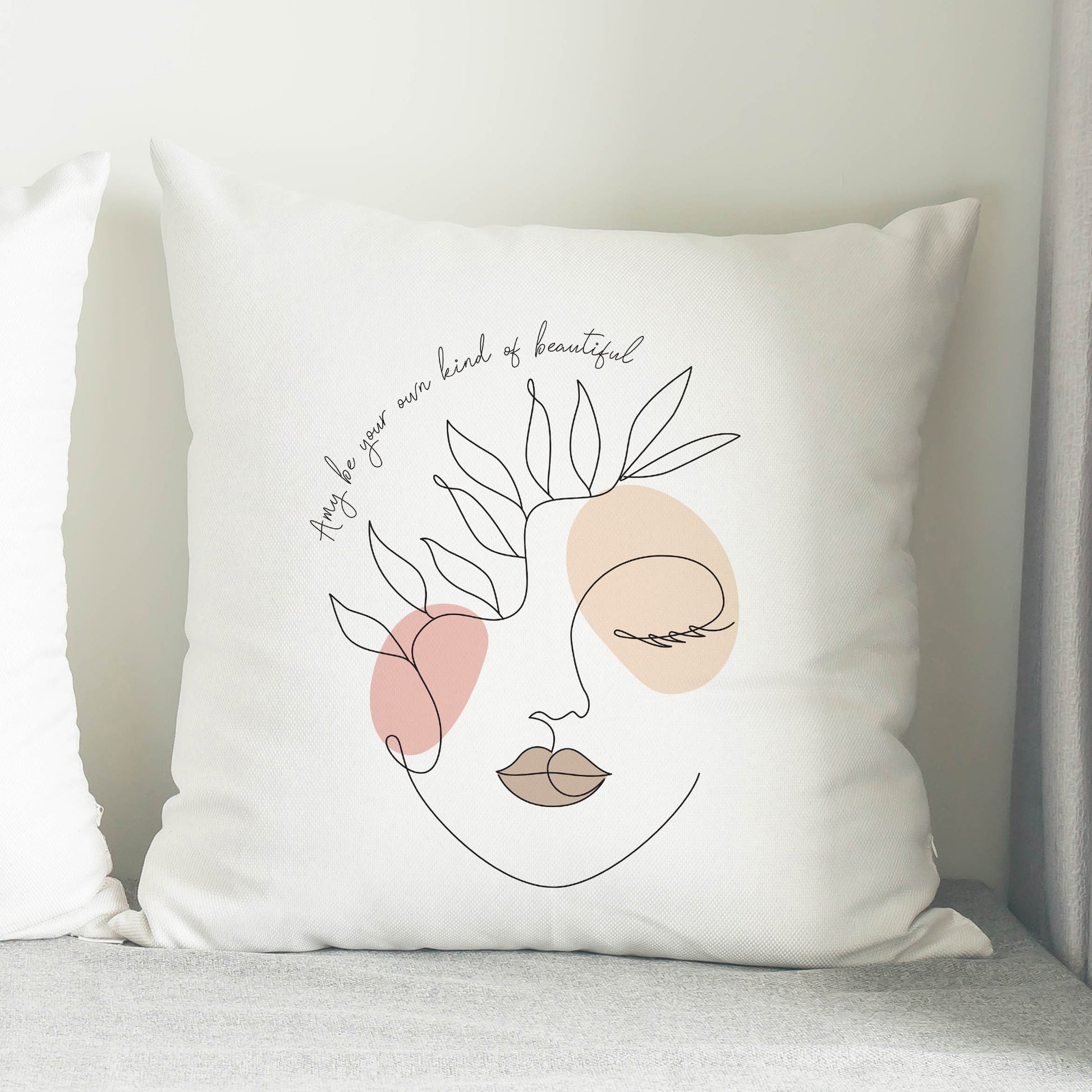 Personalised Grace Line Art Cushion - MK&JD Gifts
