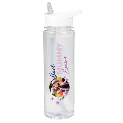 Personalised Floral Best Ever Photo Upload Water Bottle - MK&JD Gifts
