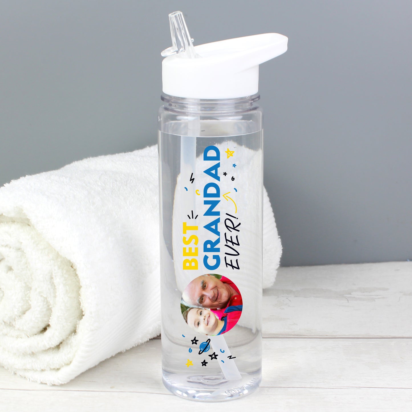 Personalised Best Ever Photo Upload Water Bottle - MK&JD Gifts