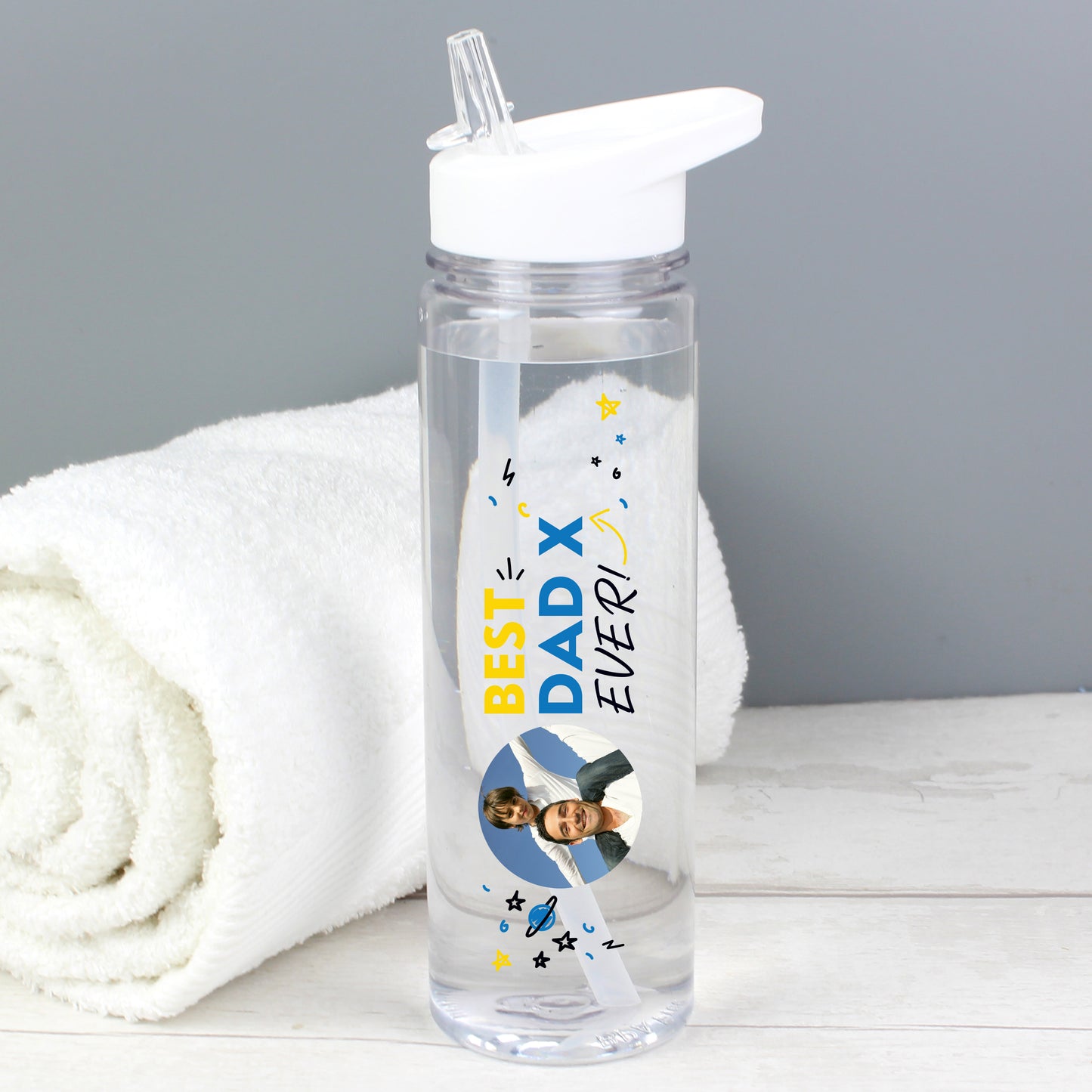 Personalised Best Ever Photo Upload Water Bottle - MK&JD Gifts