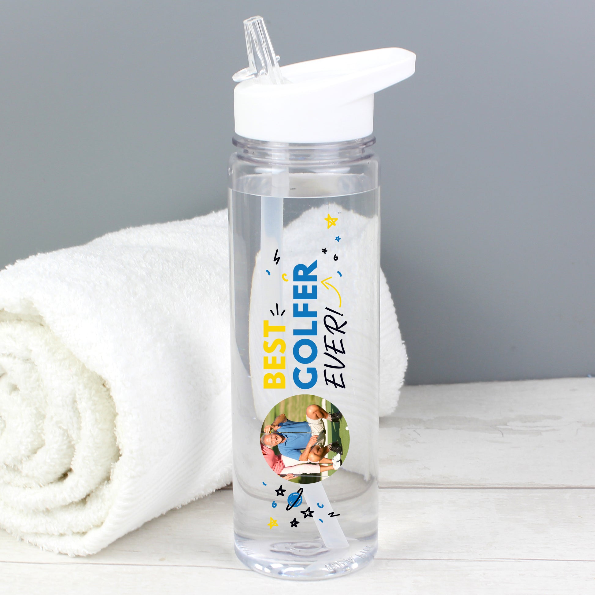Personalised Best Ever Photo Upload Water Bottle - MK&JD Gifts