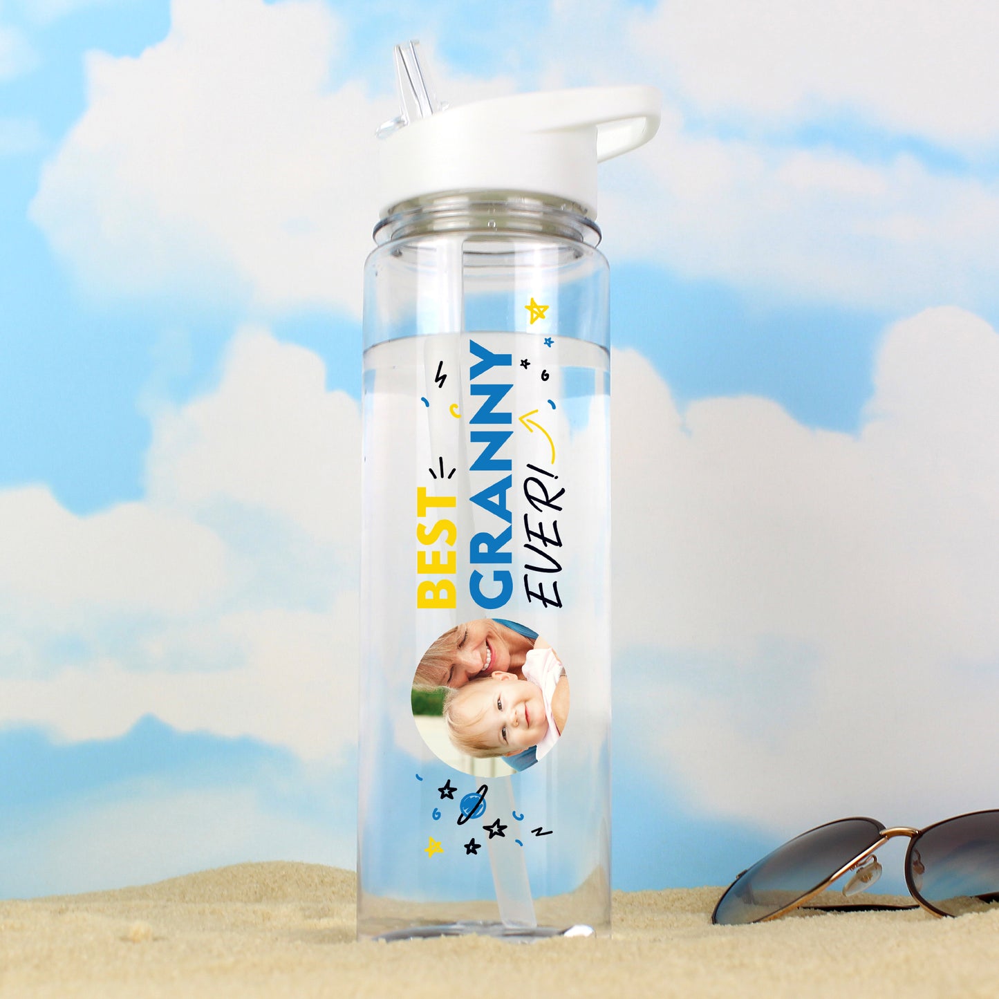 Personalised Best Ever Photo Upload Water Bottle - MK&JD Gifts