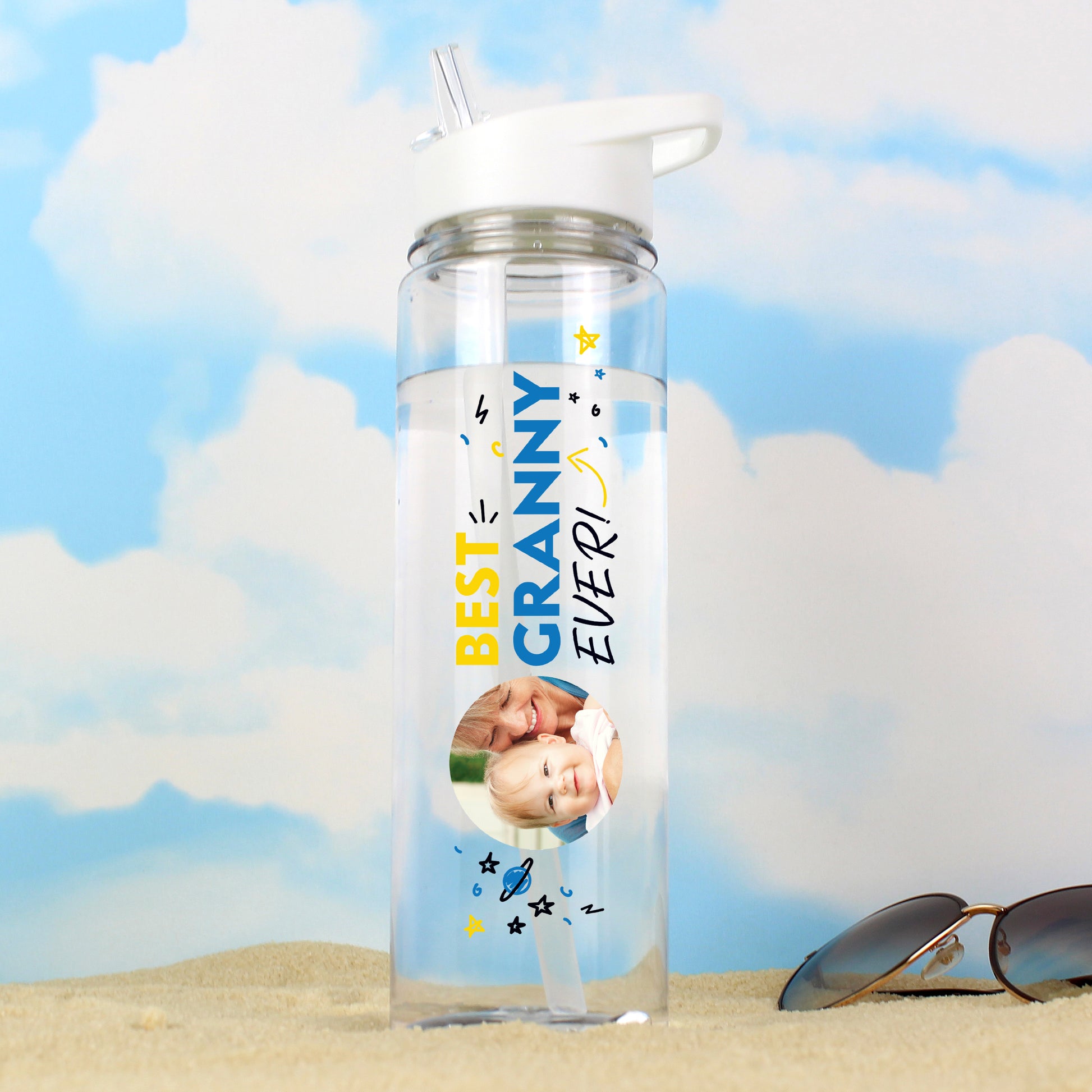 Personalised Best Ever Photo Upload Water Bottle - MK&JD Gifts