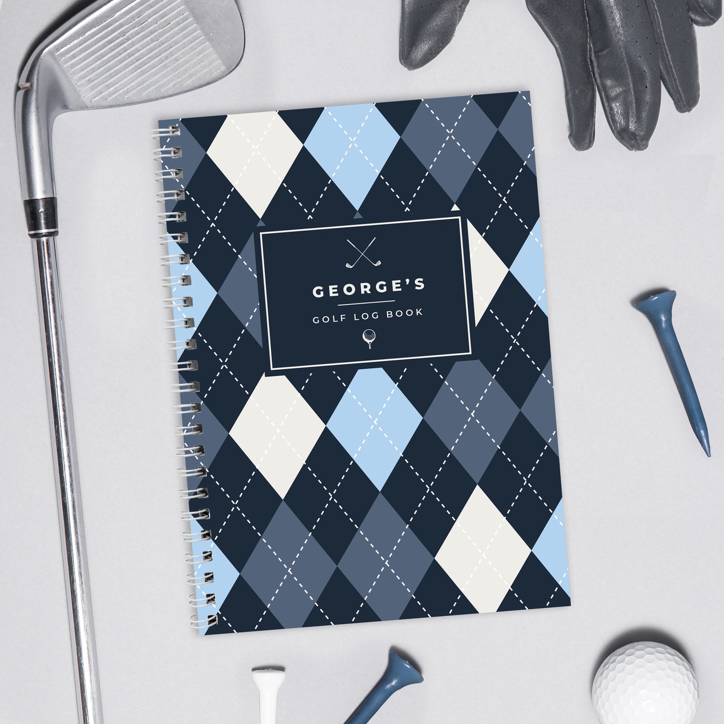 Personalised A5 Golf Log Book - MK&JD Gifts