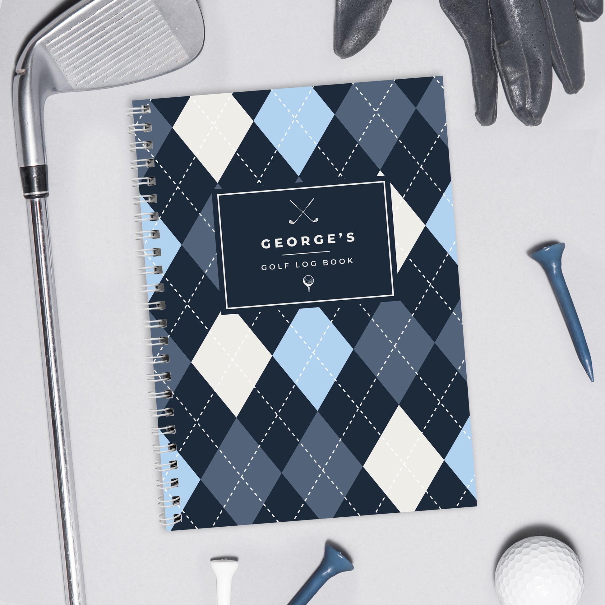Personalised A5 Golf Log Book - MK&JD Gifts