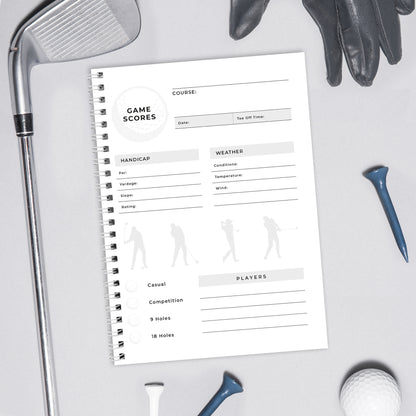 Personalised A5 Golf Log Book - MK&JD Gifts