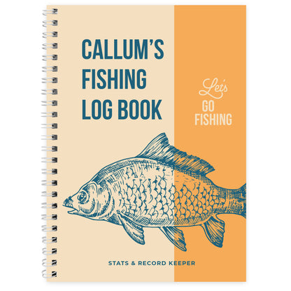 Personalised A5 Fishing Log Book - MK&JD Gifts