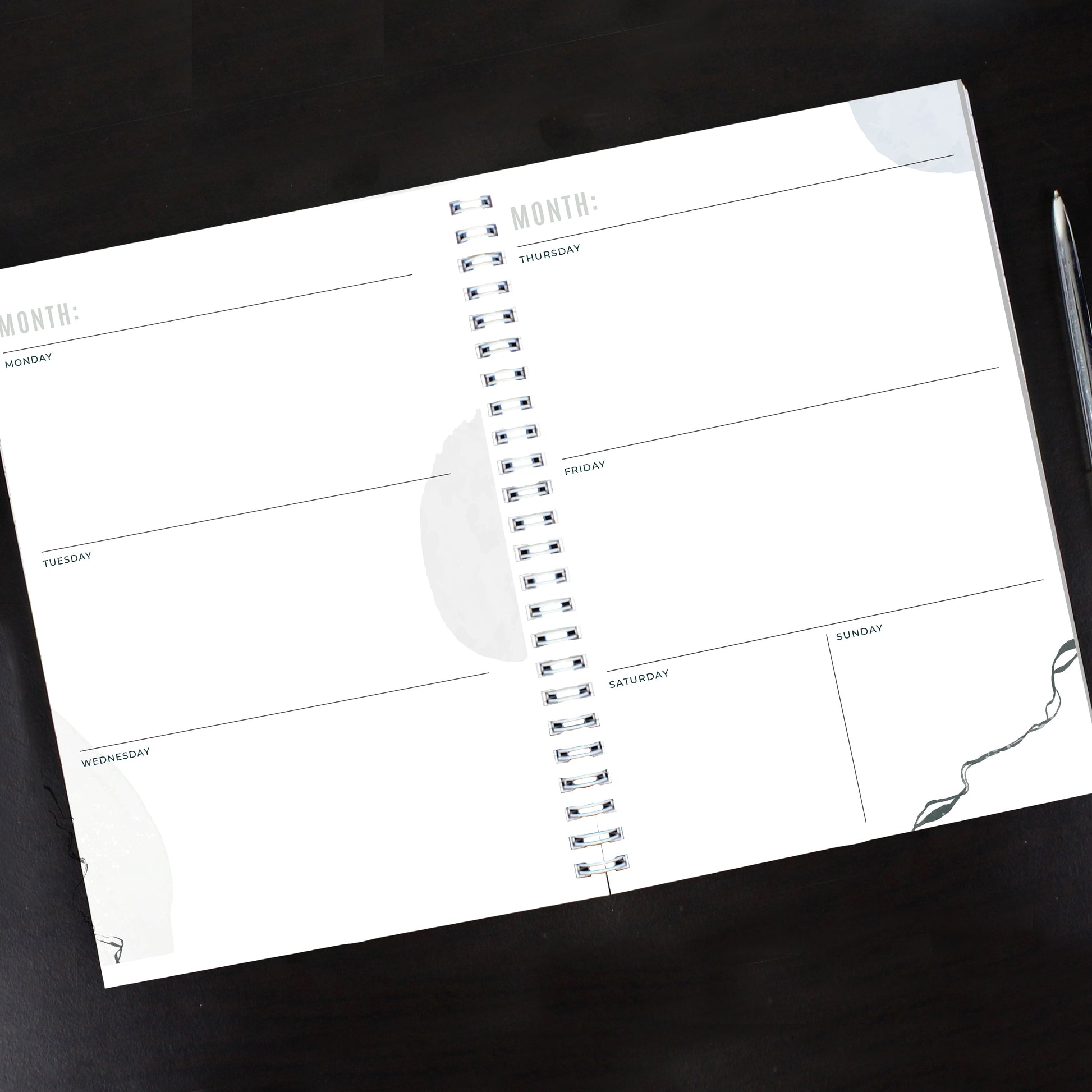 Personalised Abstract A5 Diary - MK&JD Gifts