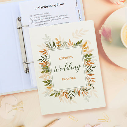 Personalised Autumnal Wedding Planner - MK&JD Gifts