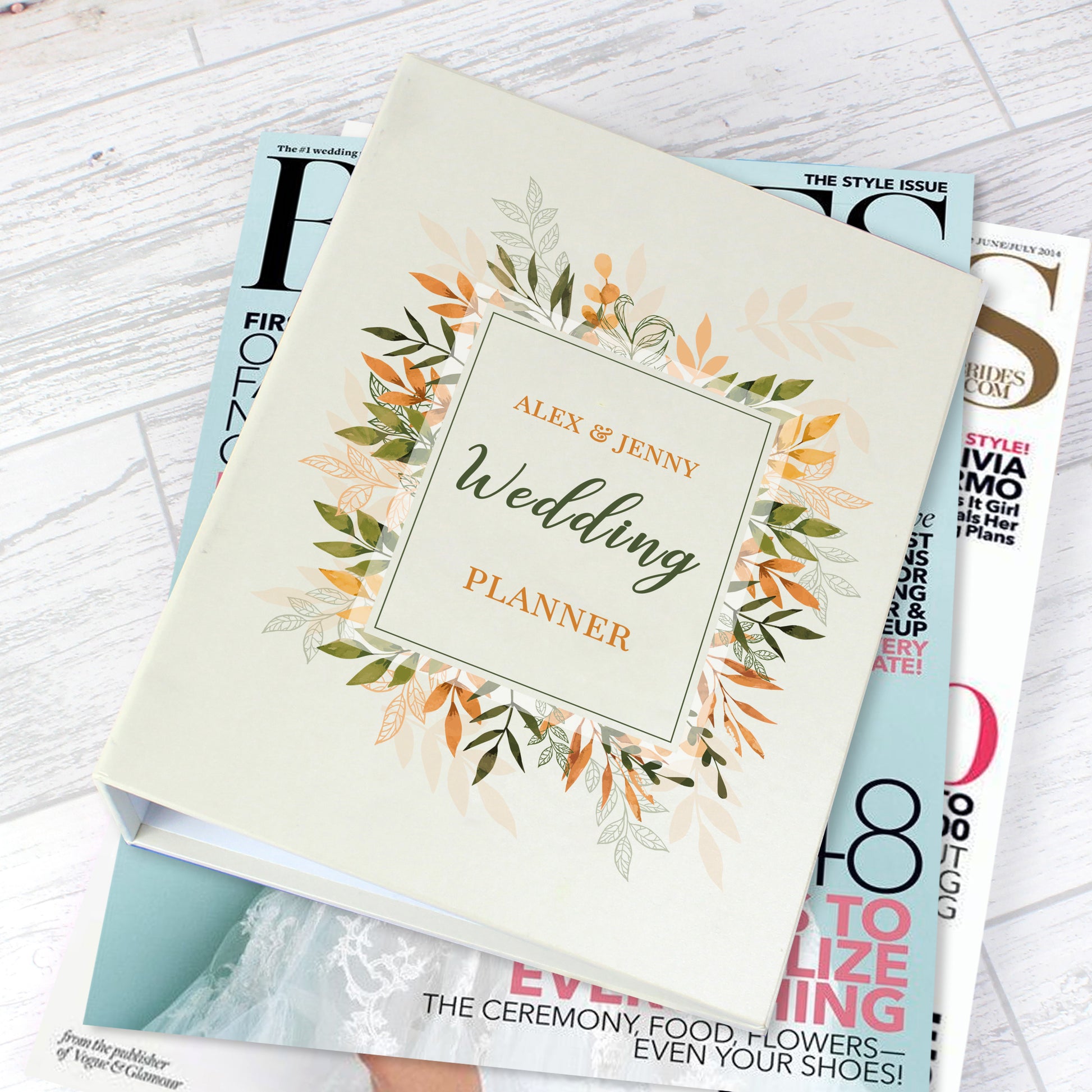 Personalised Autumnal Wedding Planner - MK&JD Gifts
