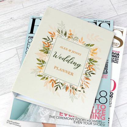 Personalised Autumnal Wedding Planner - MK&JD Gifts