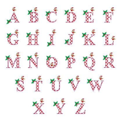 Personalised Initial Little Robin Bauble - MK&JD Gifts