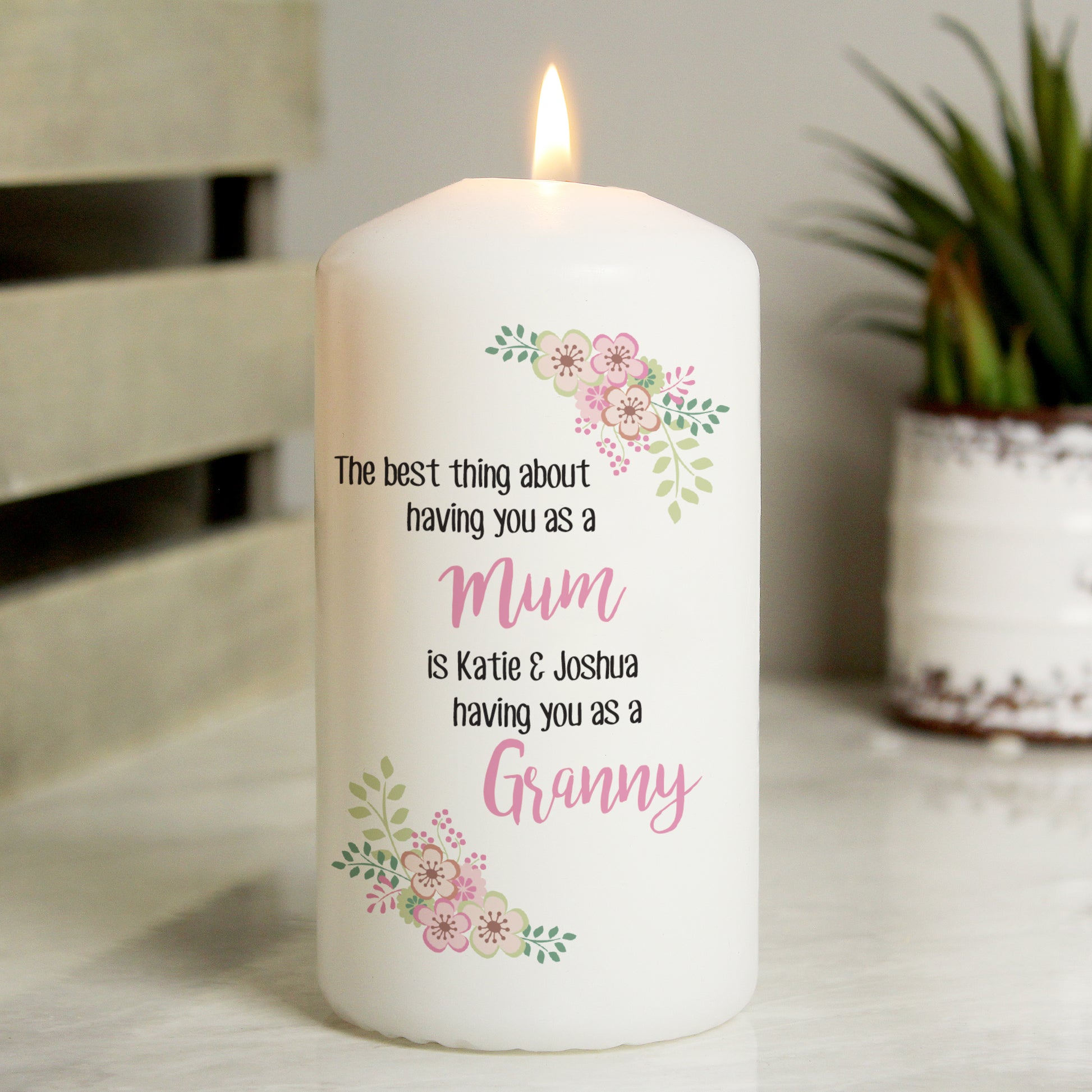 Personalised The Best Thing Pillar Candle - MK&JD Gifts