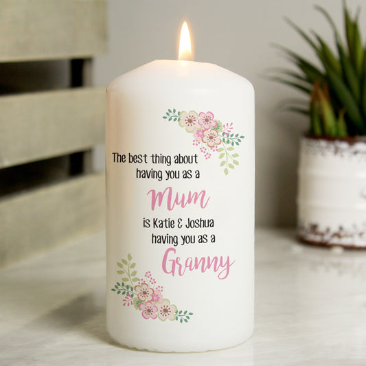 Personalised The Best Thing Pillar Candle - MK&JD Gifts