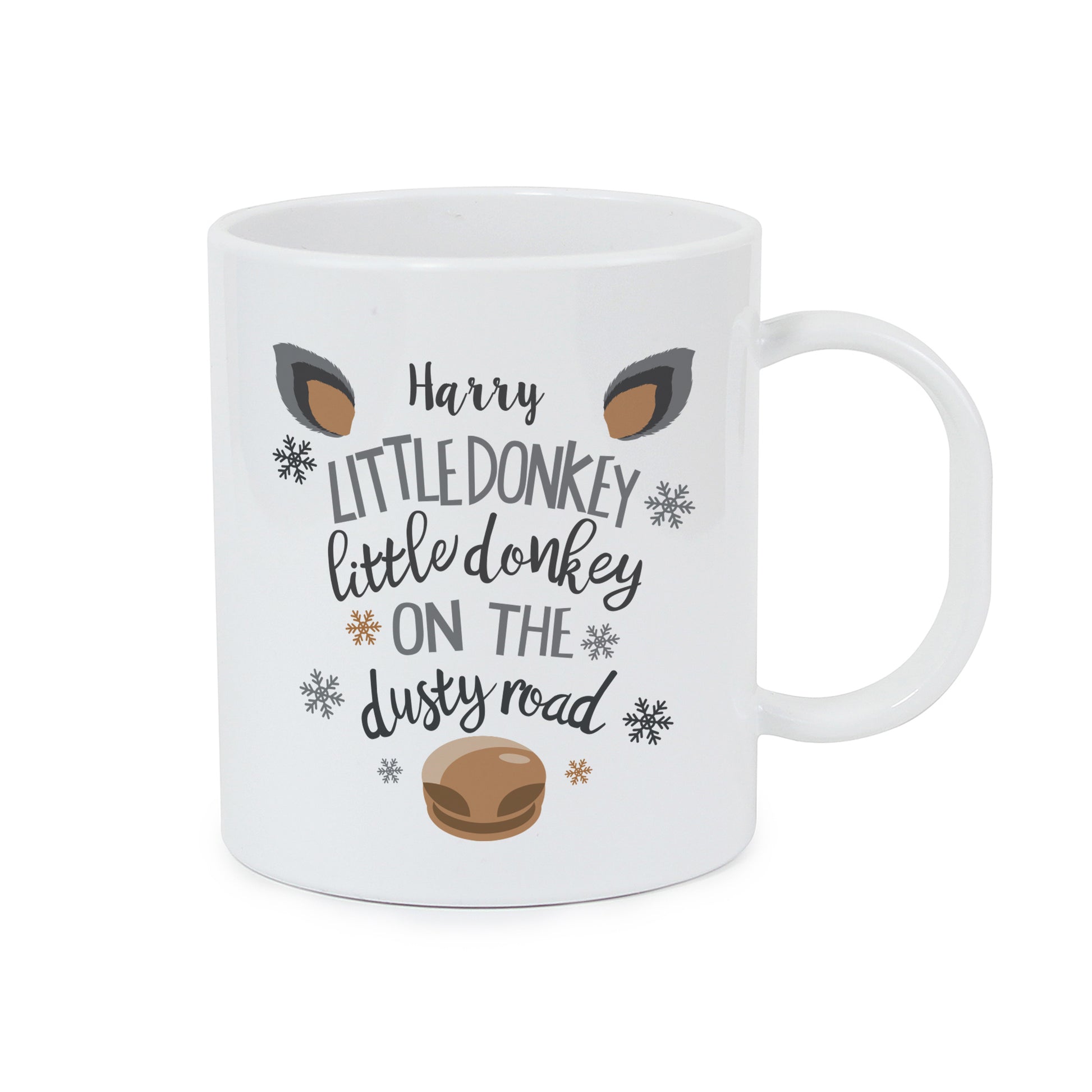 Personalised Little Donkey Plastic Mug - MK&JD Gifts