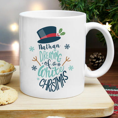 Personalised White Christmas Mug - MK&JD Gifts