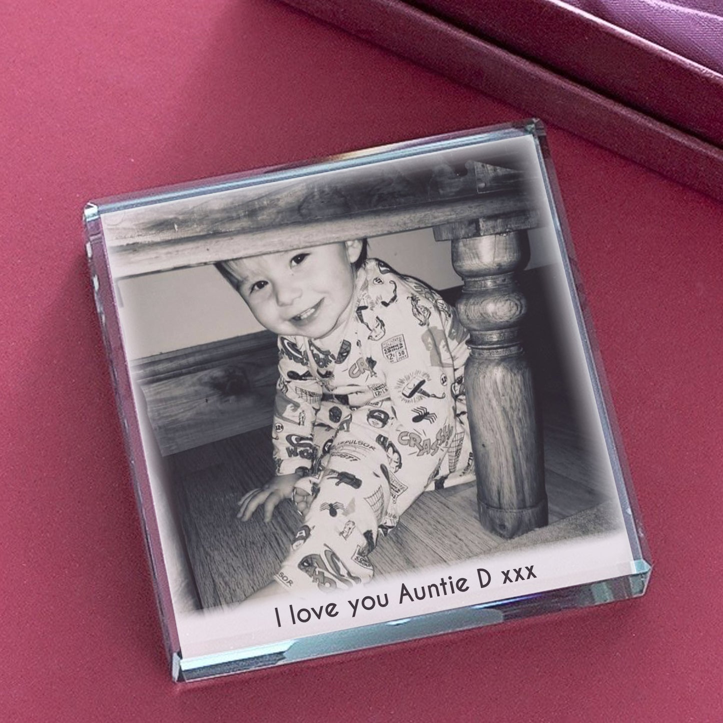 Personalised Photo Upload Crystal Token - MK&JD Gifts