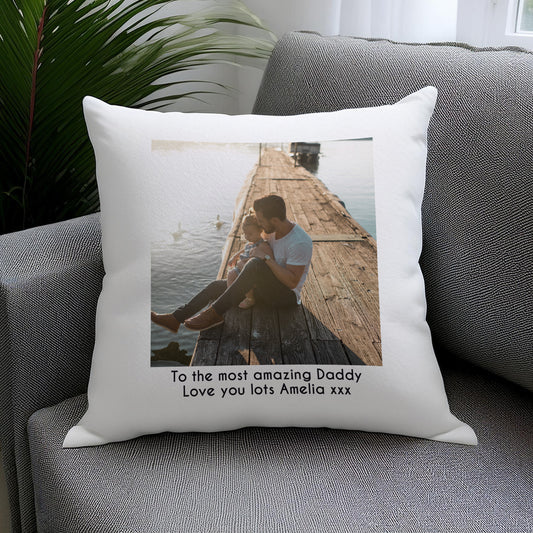 Personalised Photo Upload Cushion - MK&JD Gifts