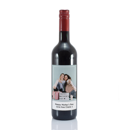 Personalised Photo Upload Red Wine - MK&JD Gifts