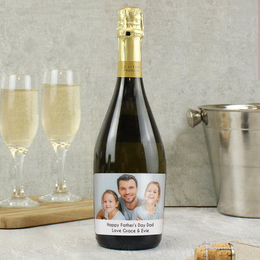 Personalised Photo Upload Bottle of Prosecco - MK&JD Gifts