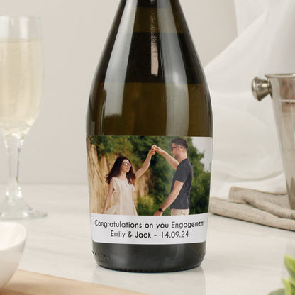 Personalised Photo Upload Bottle of Prosecco - MK&JD Gifts