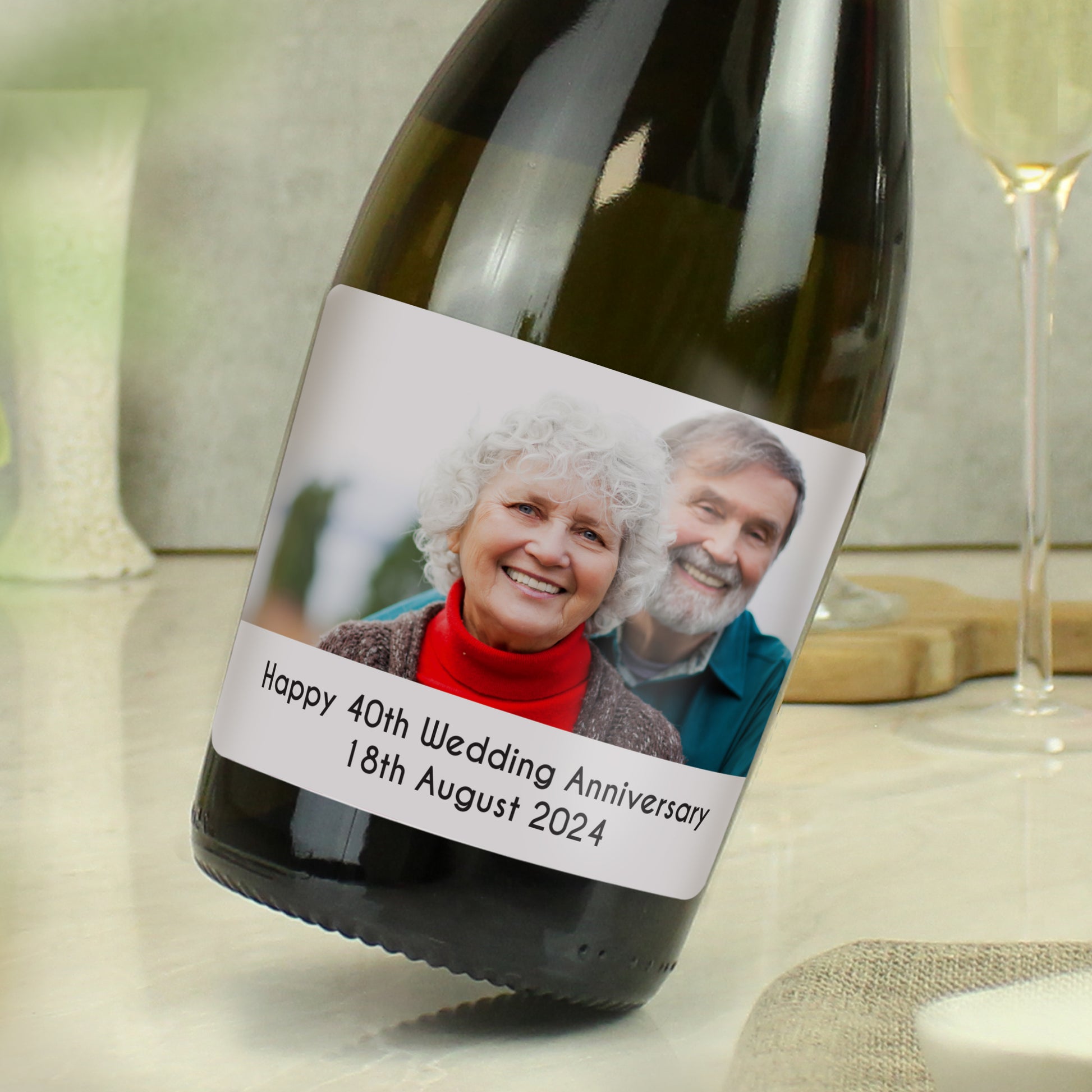 Personalised Photo Upload Bottle of Prosecco - MK&JD Gifts
