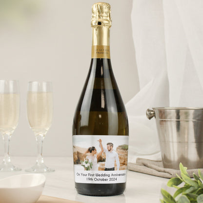 Personalised Photo Upload Bottle of Prosecco - MK&JD Gifts