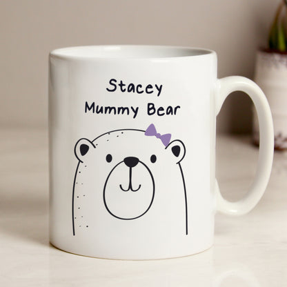 Personalised Mummy Bear Mug - MK&JD Gifts